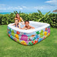 Intex Sea Aquarium inflatable swimming pool with colorful ocean animal print for kids outdoor backyard play