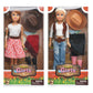 Single Country Doll 29cm with soft plush body and realistic features for girls aged 3+
