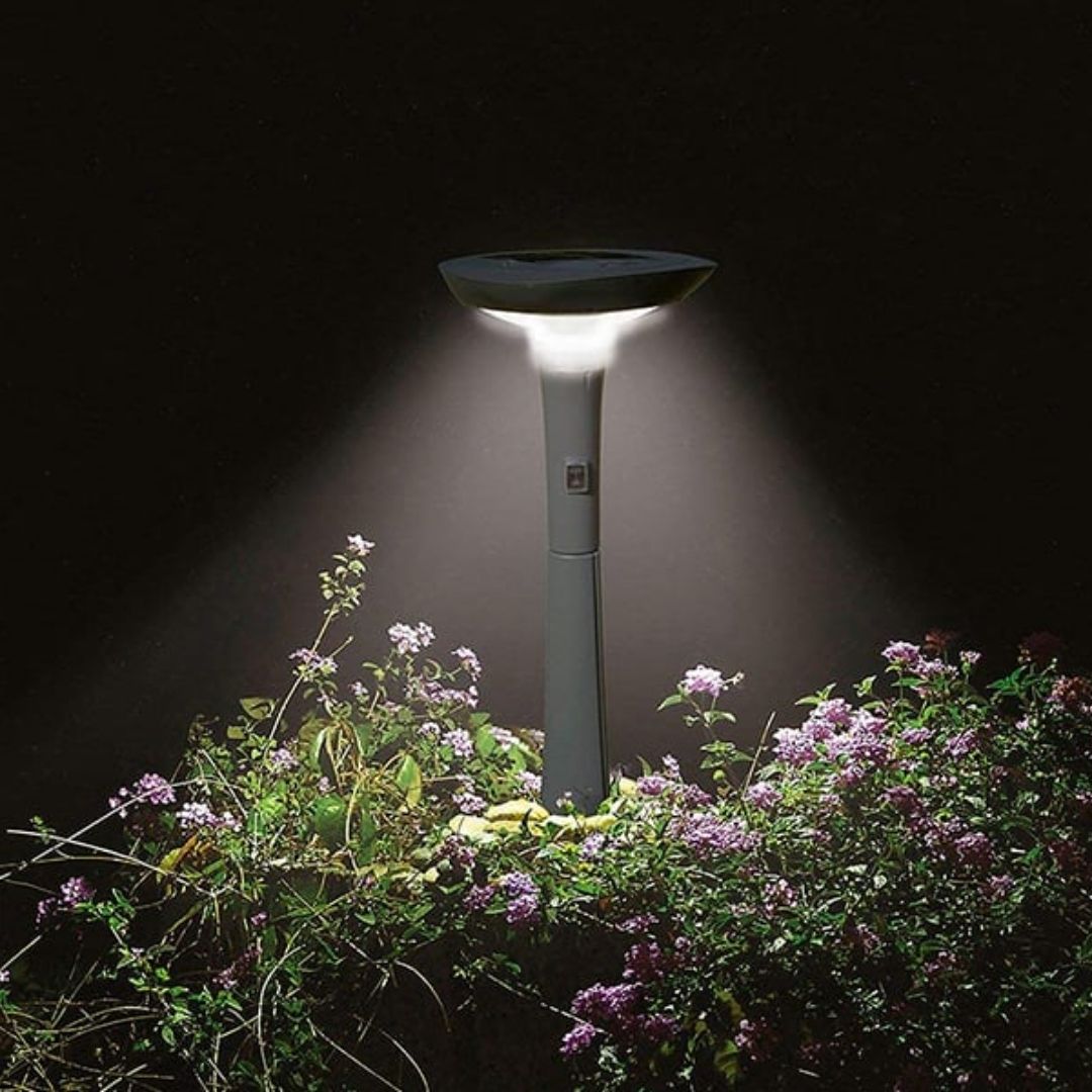 Intex solar powered LED floating pool light with color changing and static white modes for outdoor garden pools