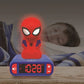 LEXIBOOK SPIDERMAN ALARM CLOCK WITH NIGHT LIGHT 3D DESIGN, Ages 3+