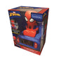LEXIBOOK SPIDERMAN ALARM CLOCK WITH NIGHT LIGHT 3D DESIGN, Ages 3+
