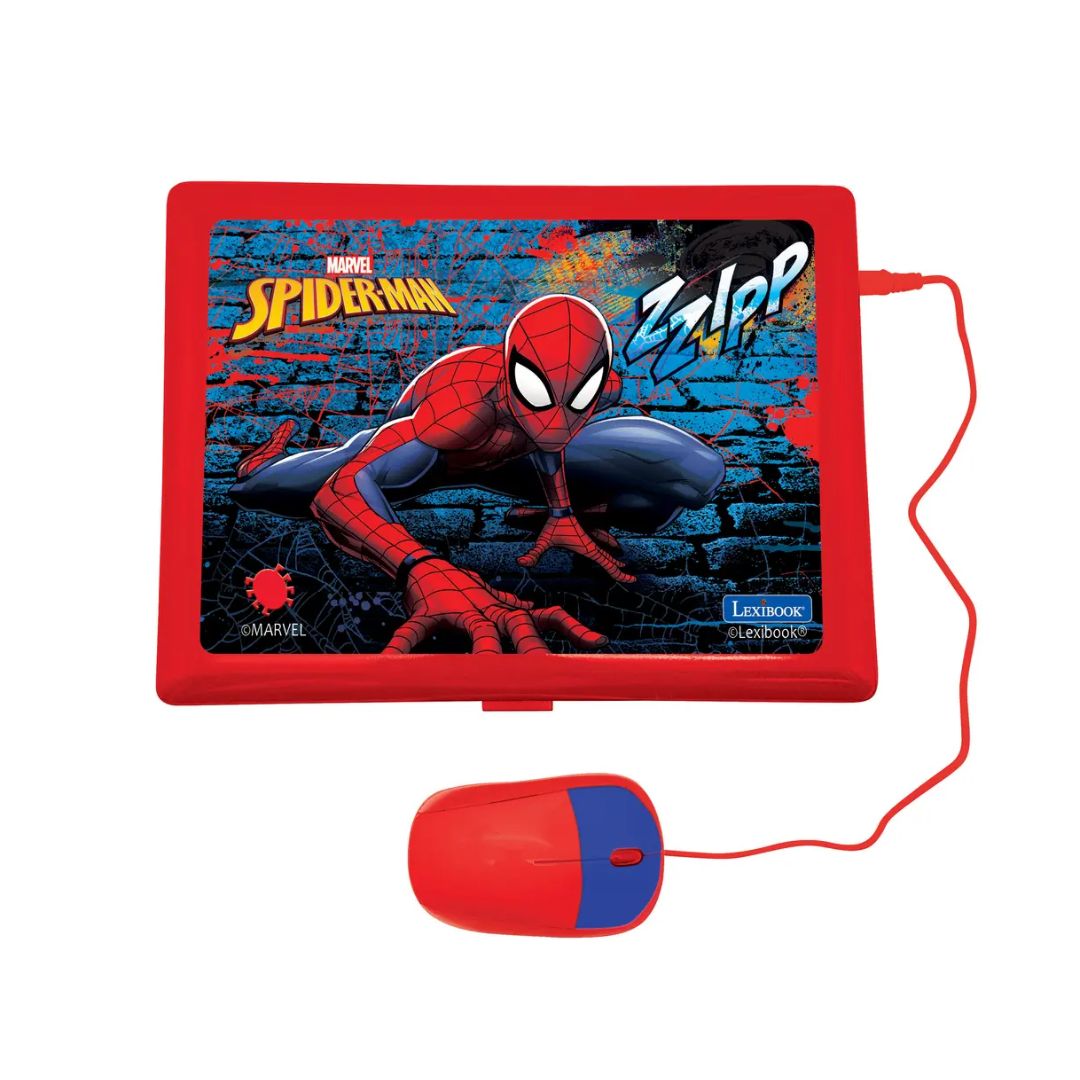 LEXIBOOK SPIDERMAN BILINGUAL EDUCATIONAL LAPTOP ARABIC/ENGLISH, Ages 4+