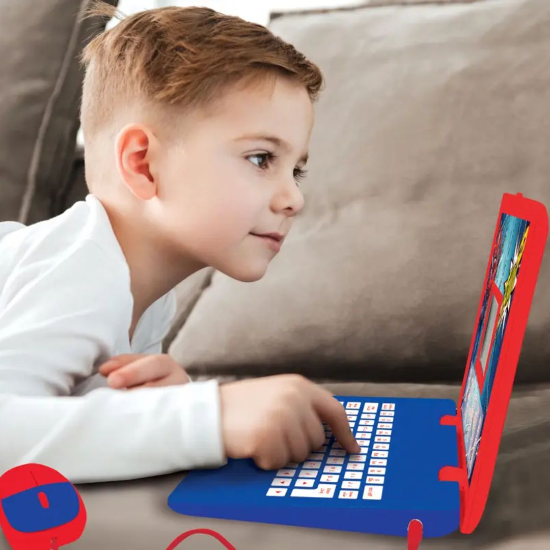 LEXIBOOK SPIDERMAN BILINGUAL EDUCATIONAL LAPTOP ARABIC/ENGLISH, Ages 4+
