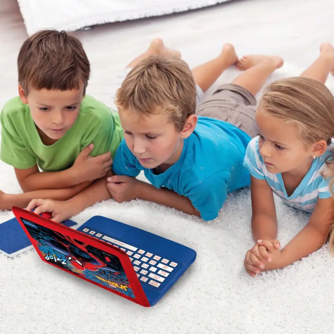 LEXIBOOK SPIDERMAN BILINGUAL EDUCATIONAL LAPTOP ARABIC/ENGLISH, Ages 4+