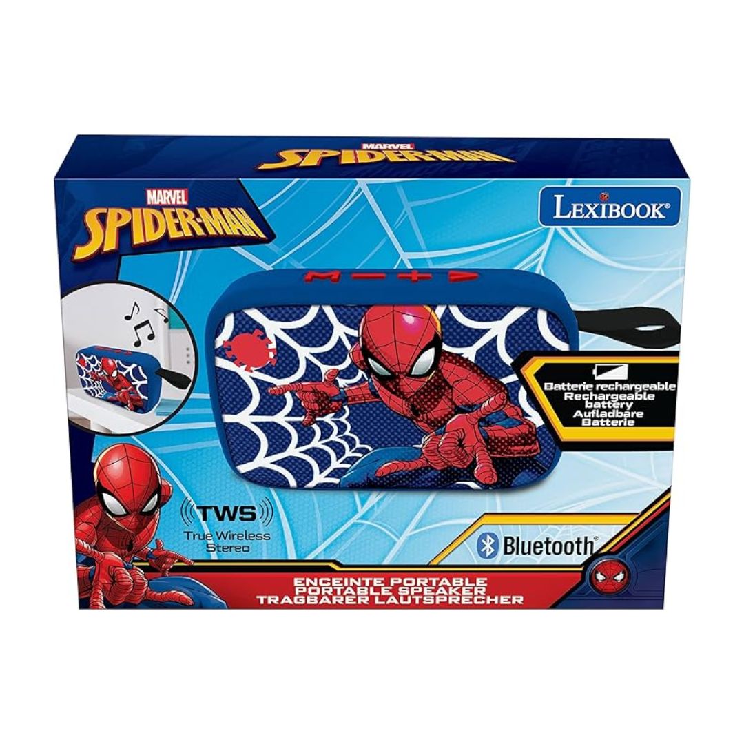 LEXIBOOK SPIDERMAN BLUETOOTH PORTABLE SPEAKER, Ages 6+