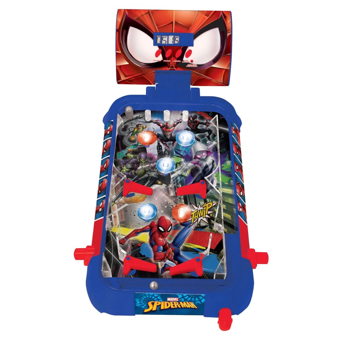 LEXIBOOK SPIDERMAN ELECTRONIC PINBALL WITH LIGHTS AND SOUND, Ages 5+