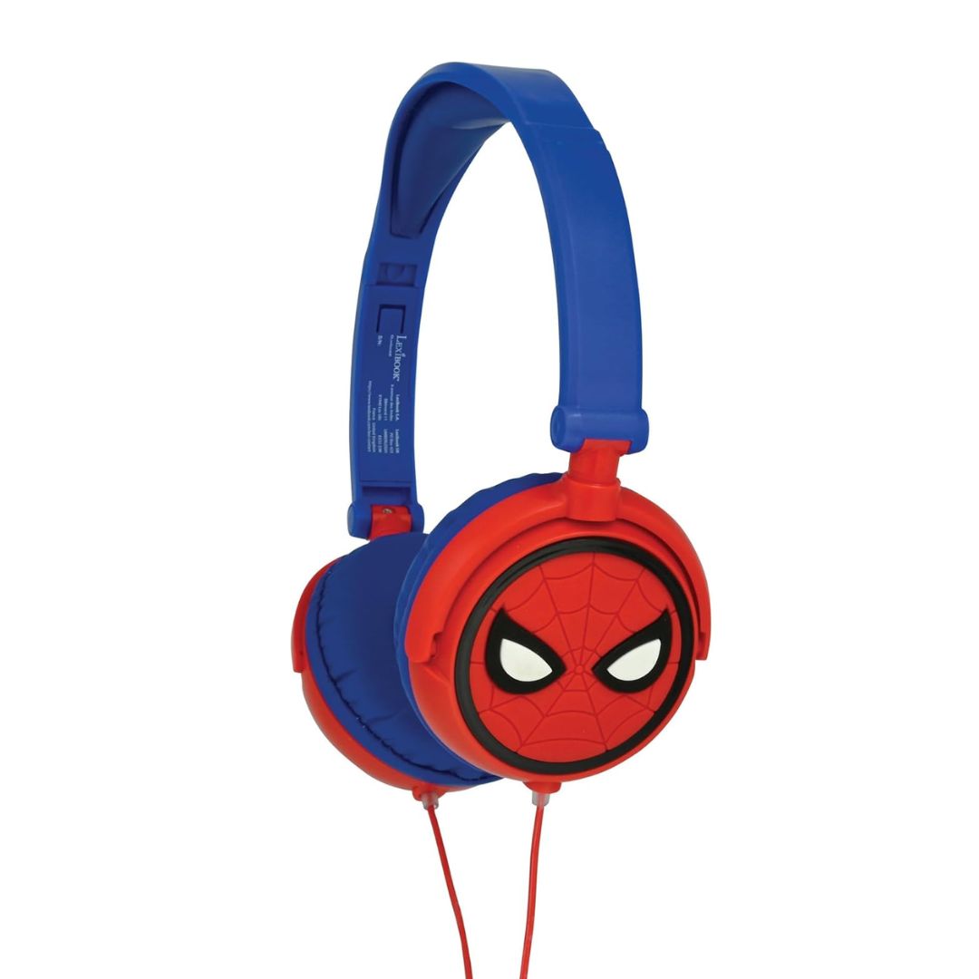 LEXIBOOK SPIDERMAN STEREO WIRED FOLDABLE HEADPHONE, Ages 4+