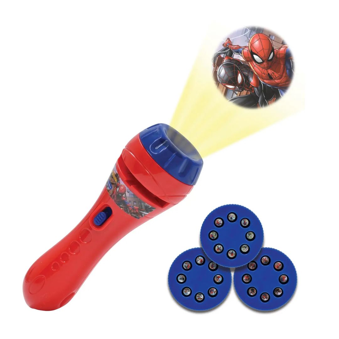 LEXIBOOK SPIDERMAN STORIES PROJECTOR AND TORCH LIGHT, Ages 3+