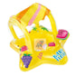 Intex Starfish Baby Float yellow inflatable pool ring with leg holes for infants and toddlers
