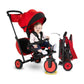 smarTrike STR7 Urban Black folding 7-in-1 toddler stroller trike with safety harness and sun canopy
