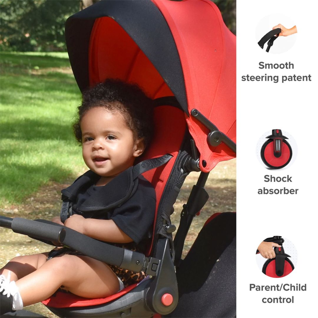SMARTRIKE STR 7 URBAN BLACK, Ages 6-36M