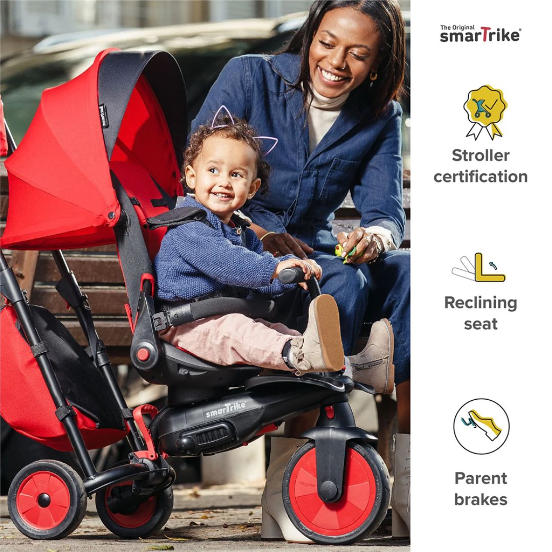SMARTRIKE STR 7 URBAN BLACK, Ages 6-36M
