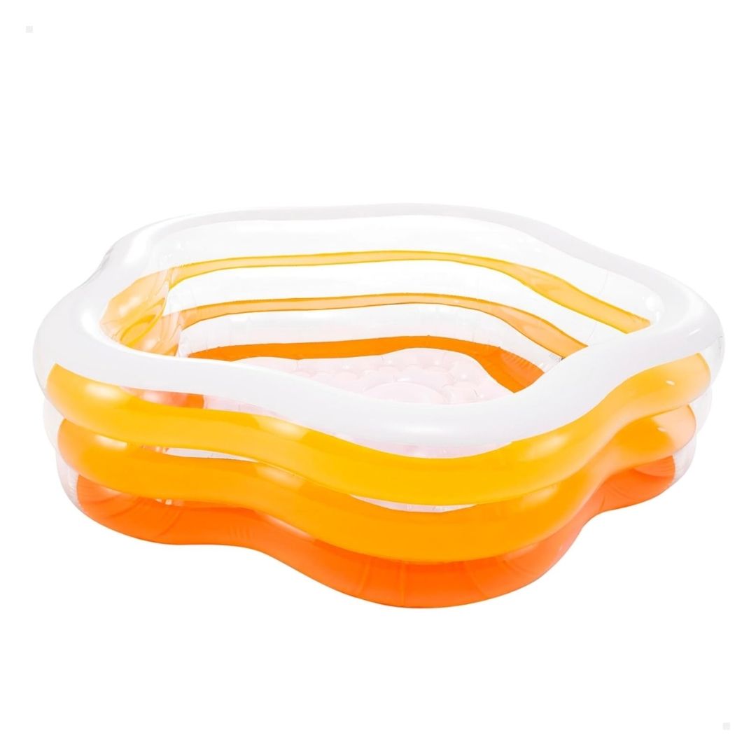 Intex Summer Colors inflatable 3-ring paddling pool for kids outdoor backyard water play