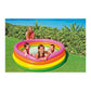 Intex Sunset Glow inflatable three ring paddling pool with colorful rings for toddlers backyard water play