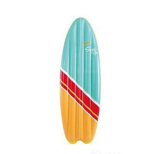 Intex Surf's Up inflatable surfboard pool mat with Fiber-Tech construction for adult summer outdoor water play