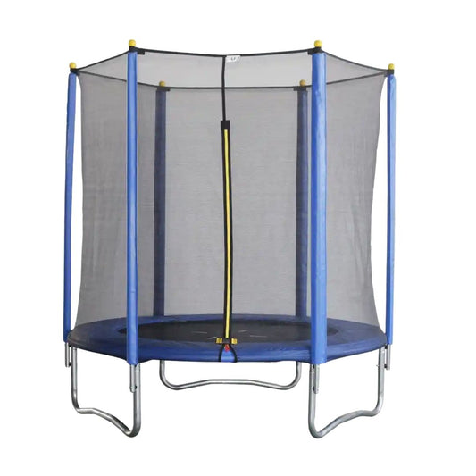 Zhejiang 12 foot round outdoor trampoline with safety enclosure net and steel ladder for kids backyard play