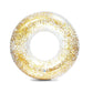 Intex transparent inflatable pool tube with gold glitter for kids and adults outdoor swimming