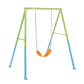 Intex two-in-one outdoor swing set with toddler safety seat and standard swing seat for backyard play