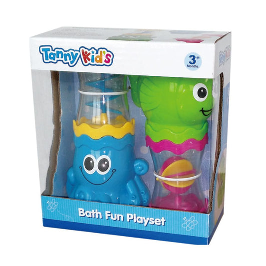 Tanny Kids Bath Fun Playset colorful sensory water toys for baby bathtub play and motor skills development