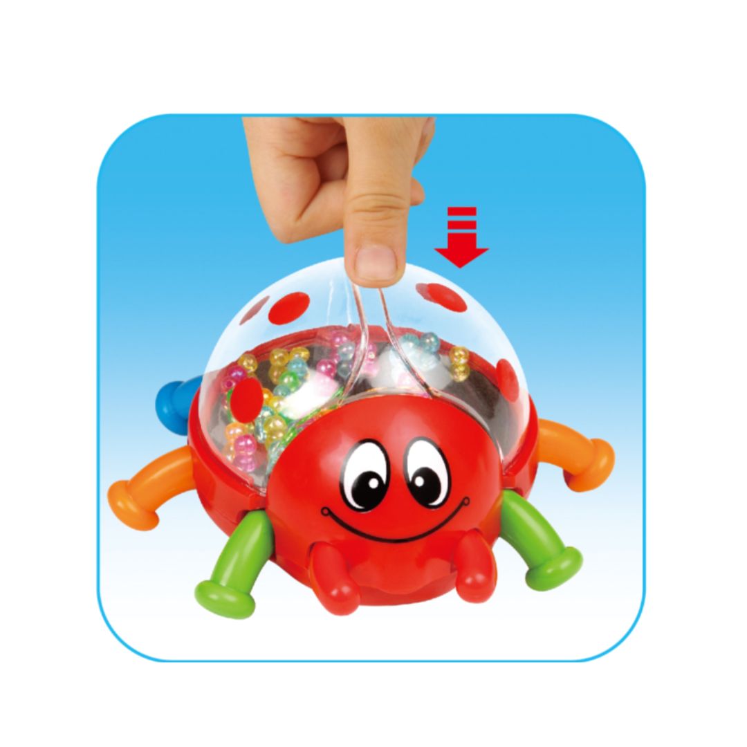 TANNY KIDS JUMPING LADYBUG, Ages 6M+