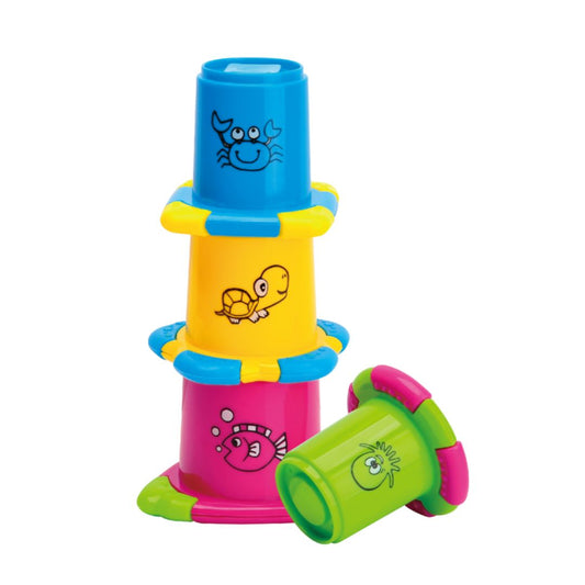 Tanny Kids multicolor stacking and nesting cups for baby sensory play and motor skill development