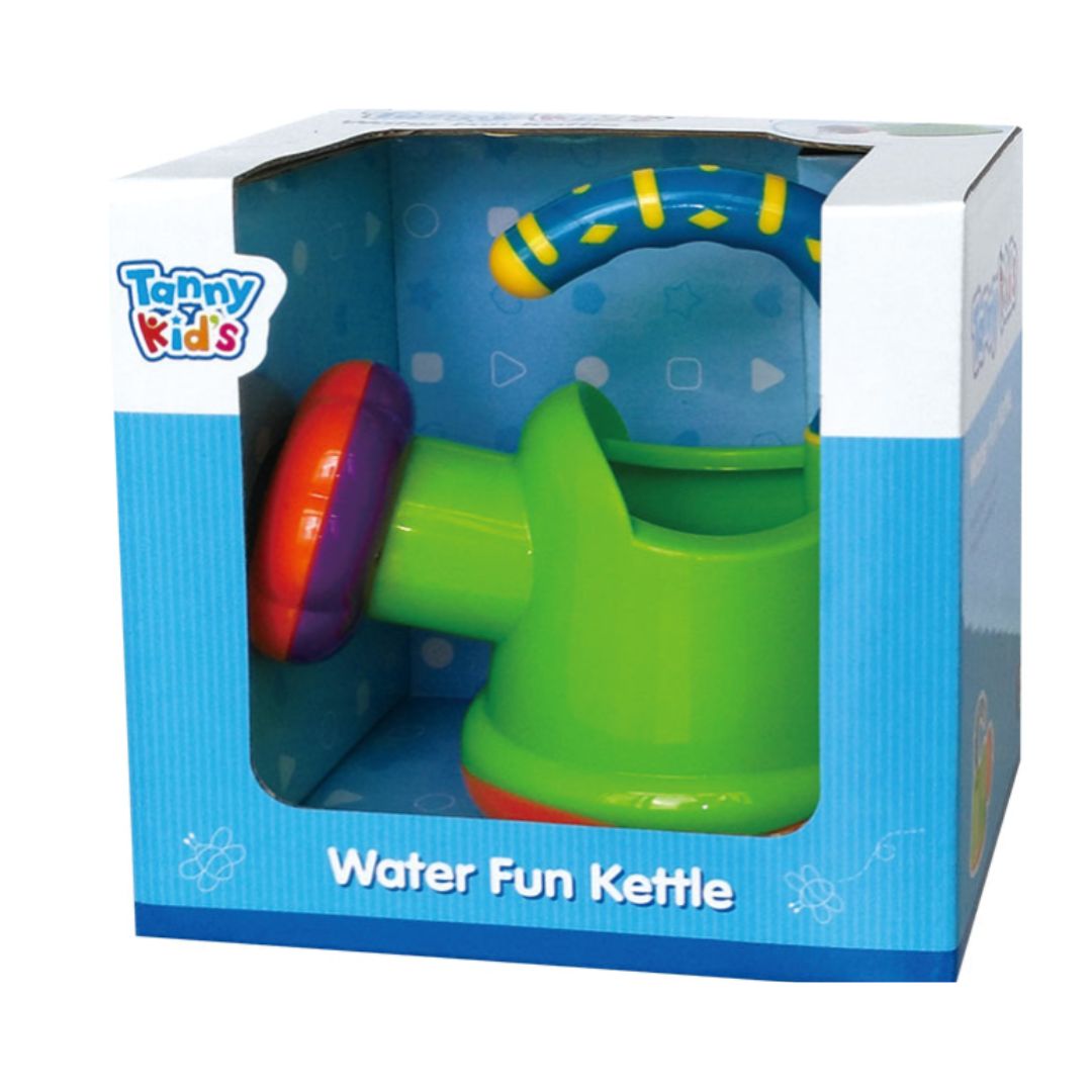 Tanny Kids Water Fun Kettle colorful bath toy with spinning rotor and vortex effect for toddler sensory water play