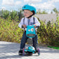 smarTrike T1 blue 3-stage toddler scooter with adjustable seat and T-lock system for outdoor play