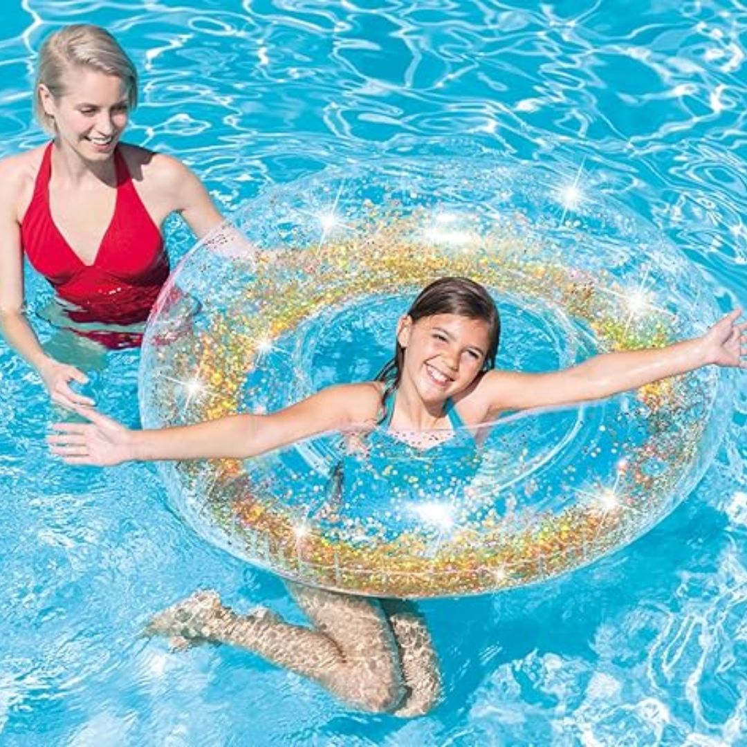 INTEX TRANSPARENT GLITTER TUBES, Ages 9+