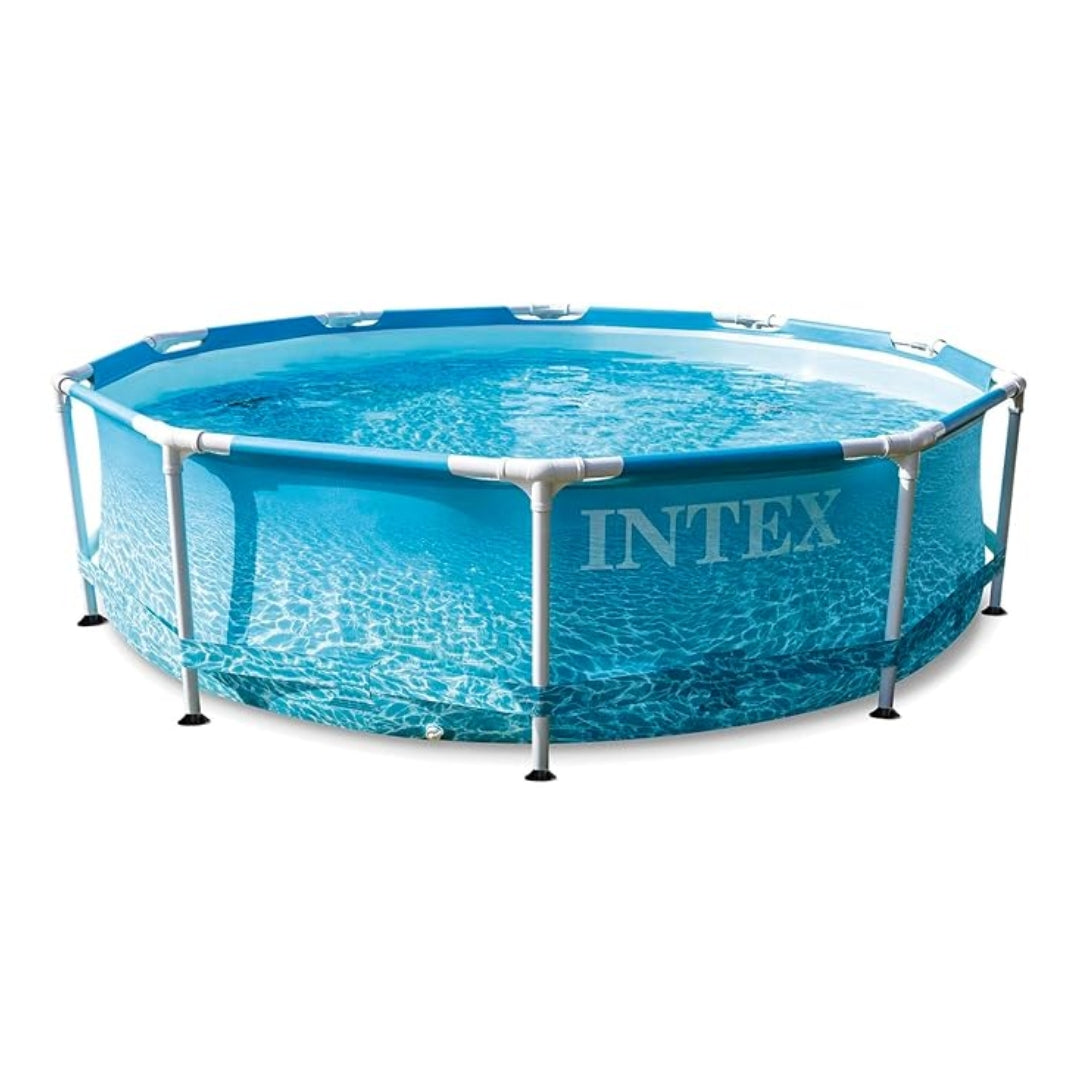INTEX METAL FRAME POOL BEACHSIDE W/PUMP(305x76), Ages Adult