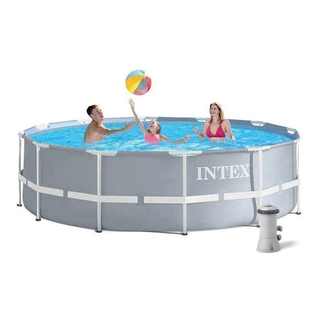 INTEX PRISM FRAMEPOOL W/PUMP(366X99), Ages 6+