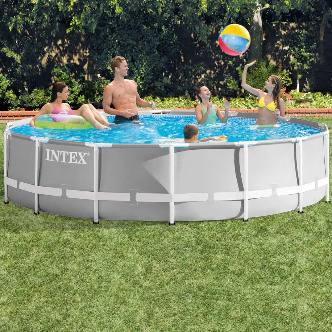 INTEX PRISM FRAMEPOOL W/PUMP(366X76), Ages 6+