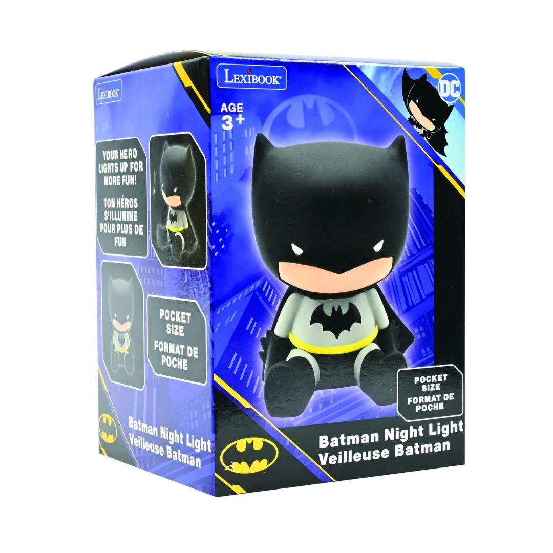 LEXIBOOK BATMAN 3D COLOR CHANGE POCKET NIGHT LIGHT 13CM, Ages 3+