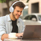 LEXIBOOK ACOUSTIX 2-IN-1 BLUETOOTH AND WIRED COMFORT FOLDABLE HEADPHONE, Ages 8+