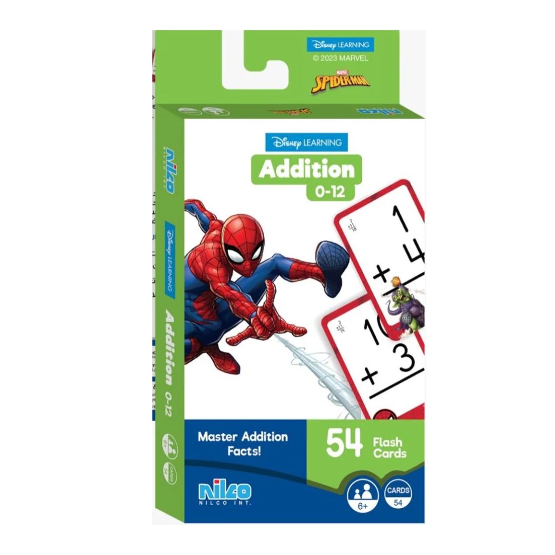 NILCO SPIDERMAN FLASH CARD ADDITION, Ages 6+