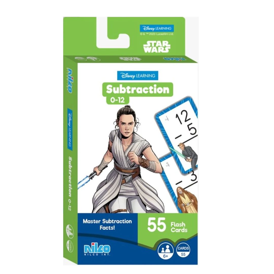 NILCO STARWARS FLASH CARD SUBTRACTION, Ages 6+