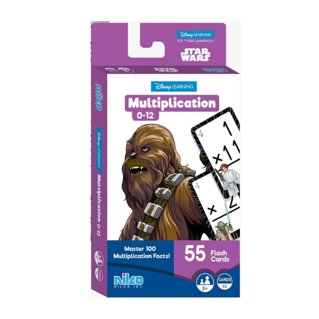 NILCO STARWARS FLASH CARD MULTIPLICATION, Ages 6+.