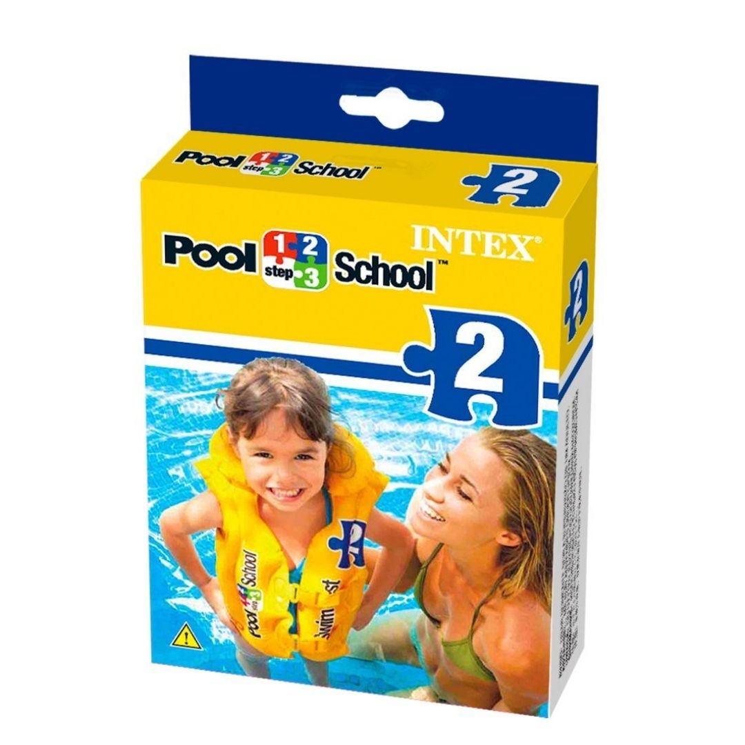 INTEX POOL SCHOOL DELUXE SWIM VEST, Ages 3To6