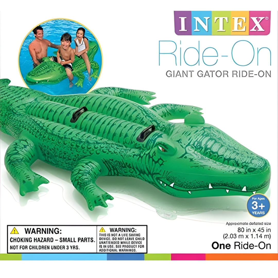 INTEX GIANT GATOR RIDE , Ages 3+