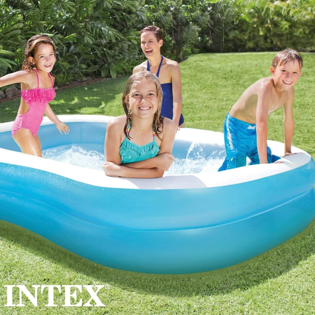 INTEX SWIM CENTER FAMILY POOL(203cmx152cmx48cm), Ages 3+