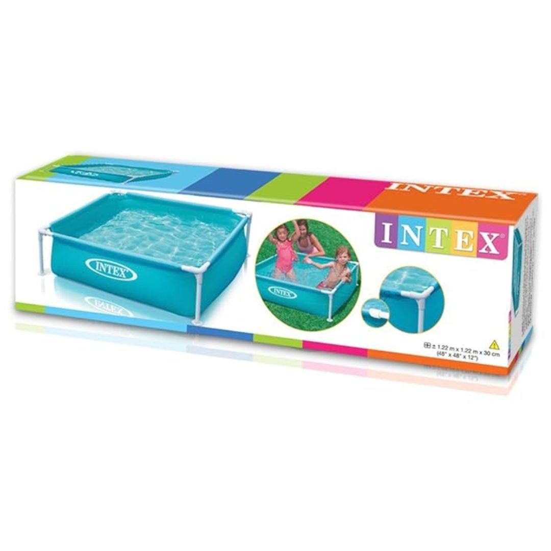 INTEX MINI FRAME POOLS BLUE(122x122x30), Ages 2+