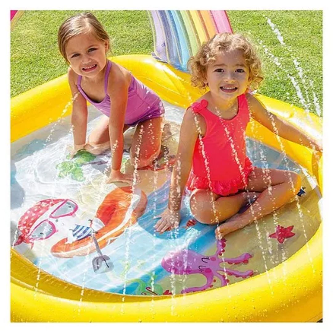 INTEX RAINBOW ARCH SPRAY POOL, Ages 2+