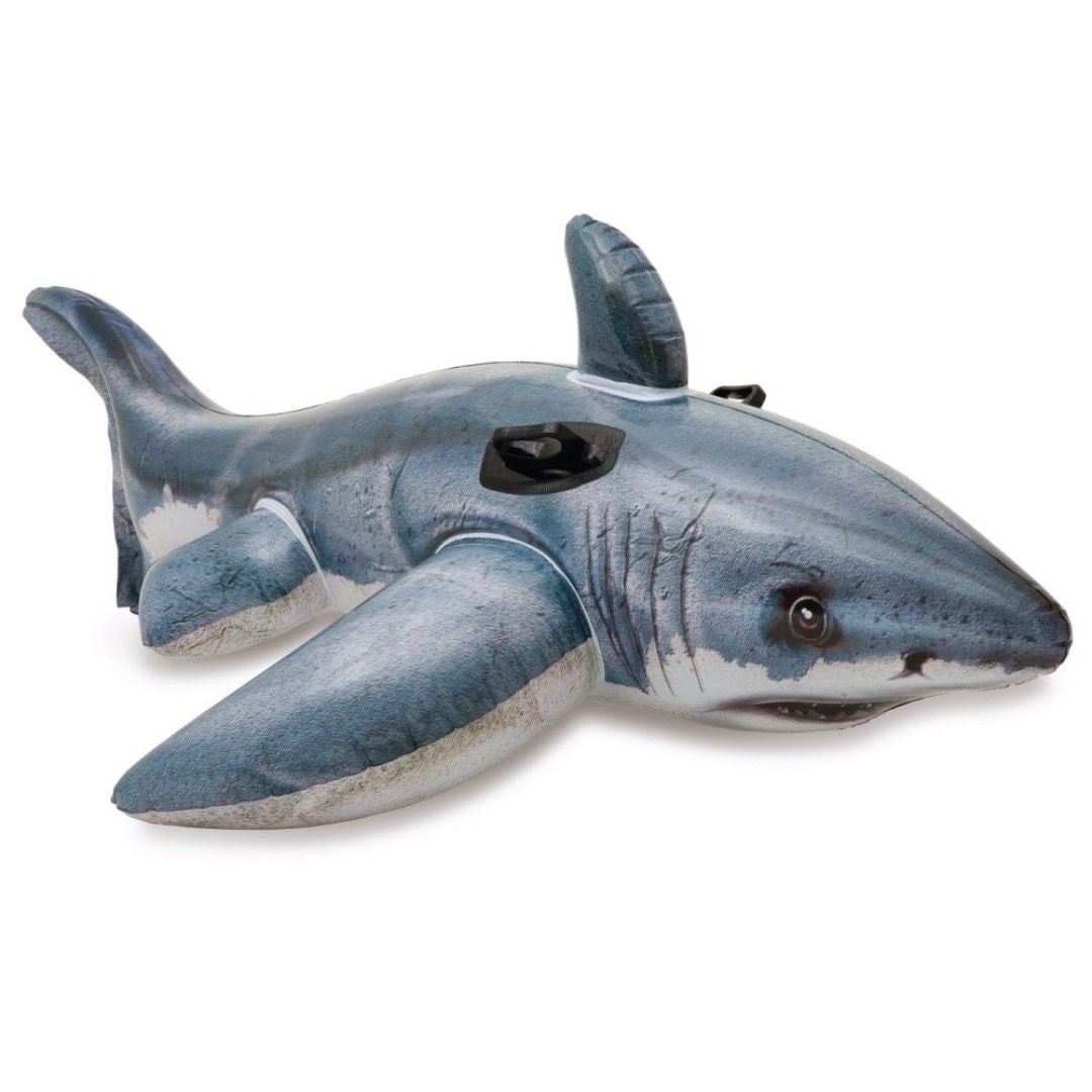 INTEX GREAT WHITE SHARK RIDE-ON, Ages 3+