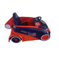 Transtern L Spiderman themed blue and red outdoor space car ride-on toy for kids ages 3 and up