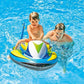 Intex Wave Rider orange and yellow jet ski inflatable pool float for kids aged 3 and up