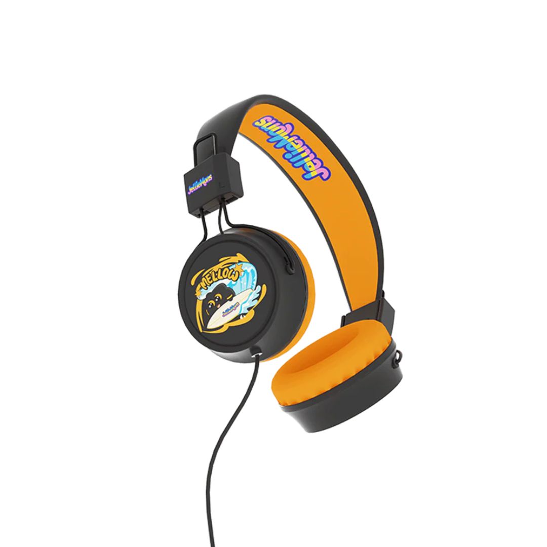 JELLIEMONS BOOMA BEATS WIRED HEADPHONES BLACK, Ages 5+
