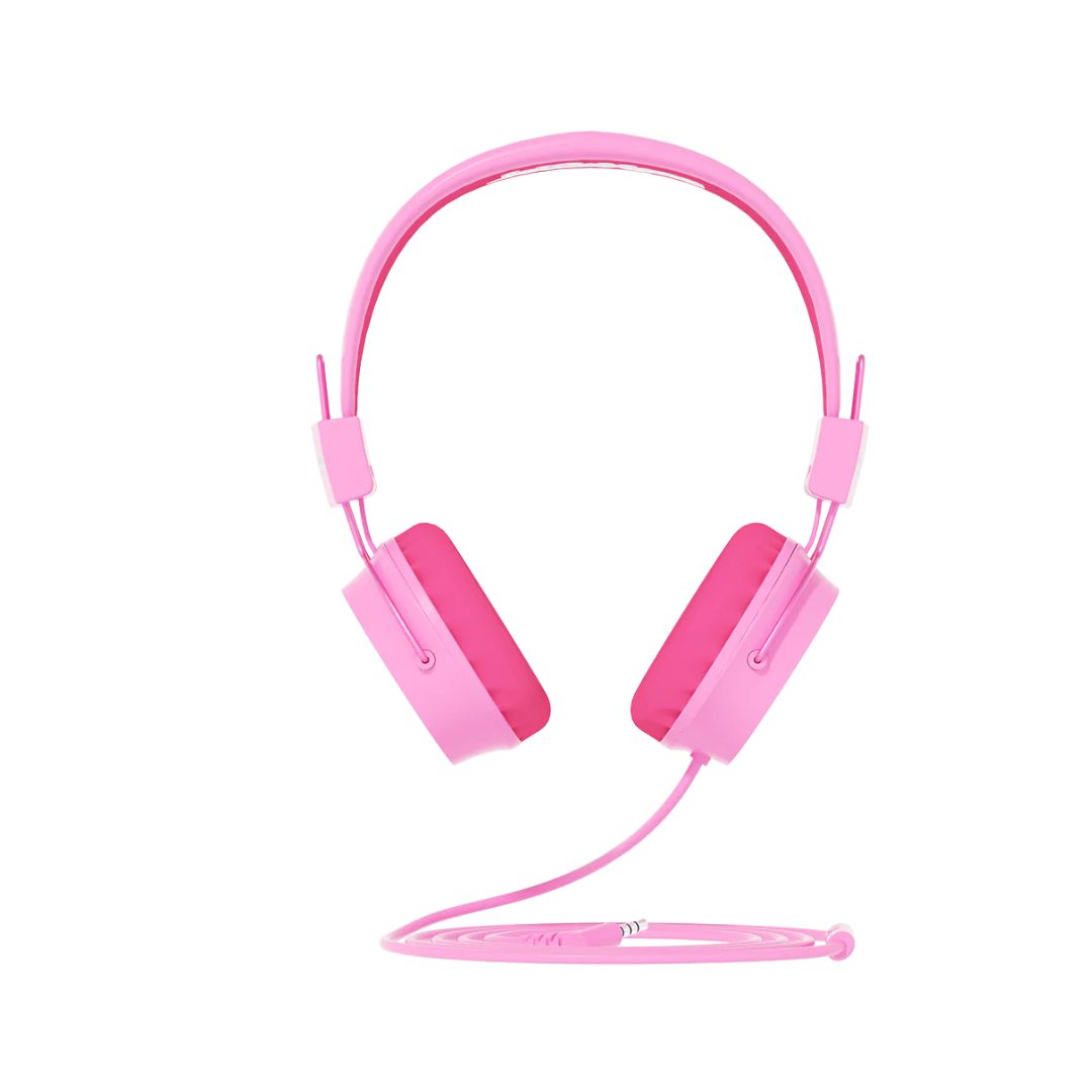 JELLIEMONS BOOMA BEATS WIRED HEADPHONES PINK, Ages 5+