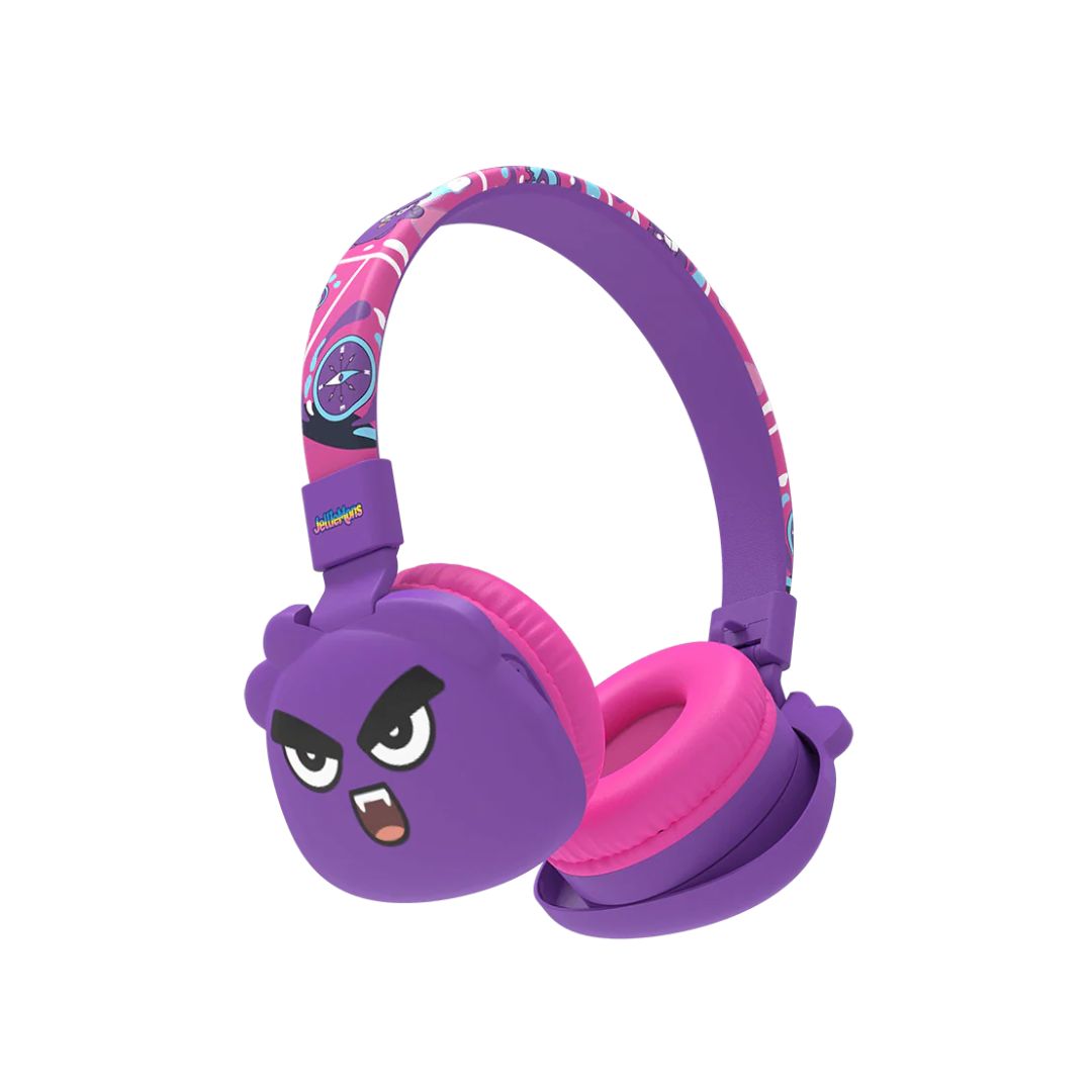 JELLIEMONS  BOOMA ECHO WIRELESS HEADPHONES PURPLE, Ages 5+