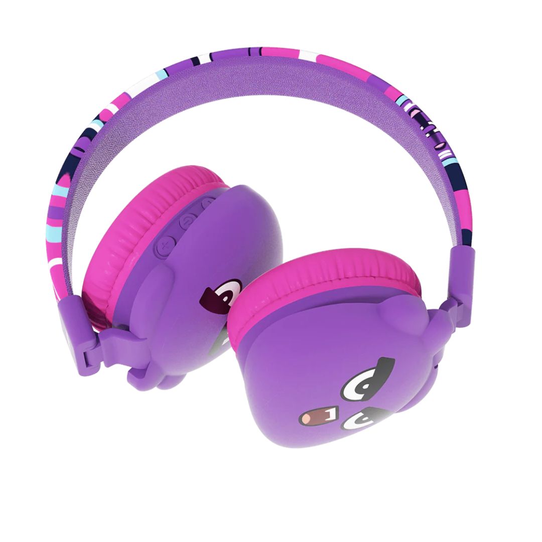JELLIEMONS  BOOMA ECHO WIRELESS HEADPHONES PURPLE, Ages 5+