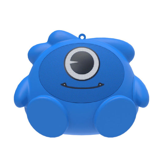 Jelliemons Booma Pulse blue mini wireless Bluetooth speaker with interactive character design for kids