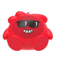 Jelliemons Booma Pulse red mini wireless Bluetooth speaker with interactive character design for kids